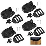 RJLCTH 4 Sets Universal Spa Hot Tub Cover Clips Replacement Kit Fix Broken Latches & Locks, Weather-Resistant, Easy DIY Repair Hardware with Keys & Screws for Standard Models