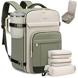 LOVEVOOK 40L Travel Backpack for Women & Men - 17.3 Inch Carry On Backpack & Personal Item Backpack for Airlines, Spacious and Durable Design, with 3 Packing Cubes