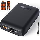 Sevdiea 16000mAh 7.4V 5V Heated Vest Battery Pack, Battery Pack for Heated Vest Compatible with ORORO, for TODWARM, for Weamest, Rechargeable Power Bank with LED for Arris, for OCQOCQ, for Wulcea