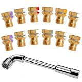 GRLP4 LP Gas Conversion Kit – 12-Piece Brass Propane Orifice Nozzles | Gas to LP Conversion Kit | Compatible with Frigidaire, Kenmore, Electrolux Stove/Cooktop/Range | Replaces AP5608114, 318565427