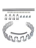 Kaupuar 25" 26" 27" Sofa Upholstery Spring Replacement Kit for Couch Support Recliner Parts Chair Glider Rocker Furniture fix Sagging seat Repair (25.5 inch)
