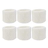 Extolife 6 Pack WF2 Humidifier Filters for Vicks Humidifier V3100 V3500 V3600 V3700 V3800 V3850 V3900, for Honeywell HCM-350 HCM-630 HCM-300T, for Kaz 3020, for Sunbeam 1118 1119, ECM-250i, ECM-500