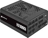 Corsair HX1000i Fully Modular Ultra-Low Noise ATX Power Supply - ATX 3.1 & PCIe 5.1 Compliant - Fluid Dynamic Bearing Fan - CORSAIR iCUE Software Compatible - 80 Plus Platinum Efficiency - Black