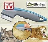 ASOTV Shed Ender Professional De-Shedding Tool for Dogs & Cats Color Silver & Blue by ShedEnder