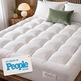 Niagara Sleep Solution 100% Cotton Top Queen Mattress Topper, Pillow Top