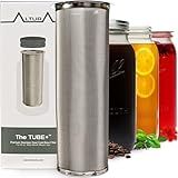 Altura The TUBE+ Cold Brew Coffee Maker and Tea Infuser for Wide Mouth Mason Jars - Stainless Steel Cold Brew Filter Strainer for Iced Coffee, Fruit Water & More - (64oz/2qt)