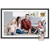 15.6-inch Smart Picture Frame Digital Calendar - 1920x1080 Pixel IPS Touch Screen Display, 32GB Memory, Share Photo and Video via App Email, Free Cloud Storage, Best Gifts for Women Men