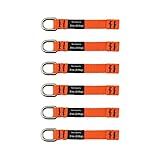 Ergodyne Squids 3700 Web Tool Tail Attachments, 6-Pack, 2 Pounds, Medium Length|4.5,Orange