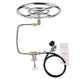 Stanbroil LP Propane Gas Fire Pit Stainless Steel Burner Ring Installation Kit, 12-inch