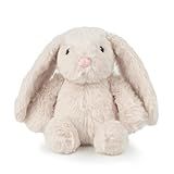 Best Pet Supplies Interactive Bunny Buddy Dog Toy with Crinkle and Squeaky Enrichment for Small and Medium Breed Puppies or Dogs, Cute and Plush - Bunny (Beige), Small