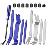 Wetado Auto Trim Removal Tool Kit, 17 Pcs Auto Car Trim Tool Set Plastic Pry Tool Kit for Car, Clip, Audio, Dashboards, Door Panel Window Molding Fastener Remover Tool Kit