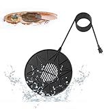 Runbvane 70W Bird Bath Heater for Outdoor in Winter, Heater Pond De-Icer with Thermostat,Chicken Water Heater Black
