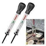 GAOLAOSY Car Battery Density Tester, Precision Automotive Batteries Electrolyte Hydrometer, Vehicle Batteries Fast Detection and Repairing Tool for Golf Cart, Deep Cycle Battery (2PCS)