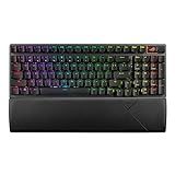 ASUS ROG Strix Scope II 96 Wireless Mechanical Gaming Keyboard – 96% Full-Size, Tri-Mode Connectivity, Hot Swappable Pre-lubed ROG NX Snow Linear Switches, PBT Keycaps, RGB, PC/Mac Support-Black