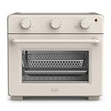 bella Air Fry Toaster Oven, 7 Preset Cooking Options, Dishwasher-Safe EverGood Coated Trays Included, 60-Minute Auto Shutoff w Audible Timer, Power Indicator Light, 1700 Watt, Oatmilk