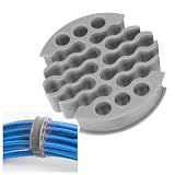 Wire Comb, Cable Comb Organizer Network Cable Management Clips for Dressing Comb Data Cables or Wires, Grey, CAT 6