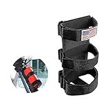 Ziciner Fire Extinguisher Holder 2.5-3LB Adjustable Roll Bar, American Flag Pattern Extinguishers Strap Bartact, Universal Car Accessories for Cars, SUVs, Trucks, and More (Black)
