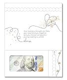 ZipGifts Wedding Card | Zip-Open Money Holder w/Clear Plastic Window for Cash, Check, & Gift Card (Wedding | Beautiful Journey)