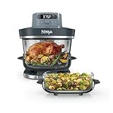 Ninja Crispi Pro 6-in-1 Glass Air Fryer | 450°F, Nontoxic, 6qt & 2.5qt Containers & Lids | Microwave, Freezer, Dishwasher Safe | Max Crisp, Air Fry, Bake, Roast, Recrisp, Dehydrate |Cyberspace AS101CY