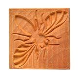 MKM Pottery Tools Large Square Decorative Stamp for Pottery, Clay, Ceramics (Ssl-070 Honey Bee)