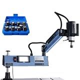 US Stock M3-M16 Electric Tapping Machine Tapper Tapping Arm Universal 360 Degree 9PCS ANSI Collets Included