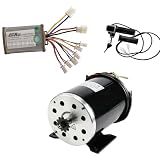 Kemblawolf MY1020 36V 500W Brushed Electric Motor Kit | Includes LCD Throttle & Controller | 2500RPM, Fits 25H Chain | Perfect for E-Bikes, Electric Scooters, Razor MX350, Go-Karts, and DIY Projects
