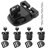4 Sets Spa Hot Tub Cover Clips Latch Replacement Kit Hot Tub Cover Latches Clip Lock for Cover Straps with Keys and Hardwares Accessories (4 Sets)