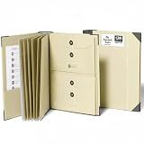 The Folio® Important Document Organizer by Savor | Binder with Guided Labels, Acid-Free File Folder Organizer with 10 Pockets, Document Holder for Home Records, Legal and Medical Papers (Slate)