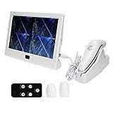 Scalp Detector, 13inch 50X/200X Lens Multi‑Functional Rechargeable Digital Hair Skin Analyzer Microscope Magnifier High Sensitivity Hair Follicle Skin Analyser Tester Machine with 3 Light Modes(US)