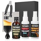 6Pcs Guitar Cleaning Kit - Includes Guitar Polish, Fretboard Oil, String Cleaner, String Winder, Brush, Cleaning Cloth, Guitar Maintenance Kit, for Violin, Piano, Bass, Guitar Players