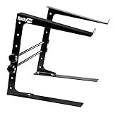 RockJam Portable DJ Laptop Stand with Adjustable Height, Anti-Slip Design, Works For Laptops, Controllers & CD Players