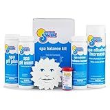 In The Swim Spa Starter Kit - Hot Tub Water Balance Kit: Includes pH Plus & Minus, Calcium Hardness Increaser, Alkalinity Increaser, Water Test Strips, and Spa Sorb