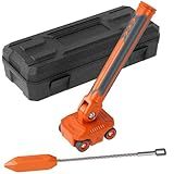 Magnetic Wire Puller for Electrical Wiring – Rare-Earth Magnets, Stainless-Steel Leader for Easy Cable Pulling in Walls & Tight Spaces, Doubles as Stud Finder, Includes High-Quality Hard Plastic Case