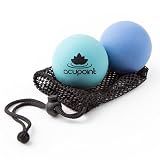 Acupoint Massage Therapy Ball Set of 2 - Myofascial Release, Trigger Point & Deep Tissue - Lacrosse Ball for Back, Neck, Foot and Plantar Fasciitis Relief