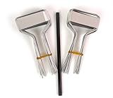 Bosmere Small-Faced Zinc Metal Plant Marker with Carbon Pencil, 5" High (Pack of 20)