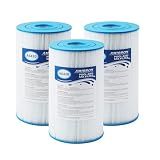 AmiBron PWK30 Hot Springs Spa Filters, Compatible for Watkins 31489, Unicel C-6430, Filbur FC-3915, P/N0969601,73178, 73250, 71825, 30 sq.ft.Hot Tub Filter 3 Pack