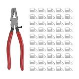 SWPHRT 51 Pack Car Key Fob Hardware Tool Kit with Rubber-Tip Pliers