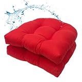 MTMR 2Pcs Outdoor Chair Cushions, Patio Furniture Seat Pads, Waterproof