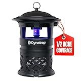 Dynatrap DT1130SR 1/2 Acre Mosquito & Flying Insect Outdoor Trap and Killer – Kills Mosquitoes, Flies, Wasps, Gnats, & Other Flying Insects - Bug Zapper Alternative – Black