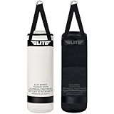 Elite Sports Boxing Bag – Heavy Duty Canvas Punching Bag with Straps for Boxing, Training, MMA, Muay Thai, Kickboxing, Martial Arts & Fitness – Unfilled Heavy Bag