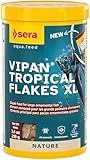sera Vipan Tropical Flakes XL 7.4 oz. I Premium XL Staple Food for Ornamental Fish | Insect Meal & Prebiotic Effect | Free from Colorants and Preservatives | Perfect for Surface Feeders