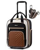 LOVEVOOK Underseat Carry On Luggage with Wheels, Lightweight Stylish Under Seat Luggage, Soft Sided Small Personal Item Suitcase for Travel