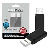 Eyebloc USB Data Blocker - Sync Stop Security - Fast Charge Protection & USB Charger Block - Travel-Friendly Adapter & Airport Security Plug - Pack of 2, Black