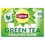 Lipton Signature Blend Green Tea Bags, Unsweetened Teabags for Hot Tea or Iced Tea with Caffeine and Flavonoids, 40 Total Tea Bags
