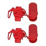 2pcs Treadmill Magnet Key Automatic Treadmill Magnet Security Lock Easy Use Universal Universal Magnet Safety Key for Exercise Machine(14 * 35mm Models)