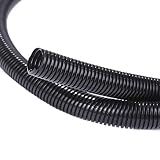 Alex Tech 25ft - 1/4 inch Split Wire Loom Tubing - Black