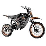 WindoneRide RM7 Electric Dirt Bike for Adults & Teens, 2200W Peak Ebike, 48V 22.5Ah, 37 MPH, 45 Miles, 14"/12" Tire Off-Road Electric Motorcycle, Dual Hydraulic Brakes, Fit Age 13+,Signature Orange