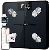 Etekcity Smart Scale for Body Weight, FSA&HSA Eligible, Bathroom Digital Weighing Scale with BMI, Body Fat, Muscle Mass, Accurate Bluetooth Home User Health Equipment Sync Apps, LED, Tempered glass