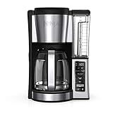 Ninja Fresh Brew Coffee Maker, 12 Cup Glass Carafe, Stainless Steel, CE251