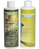 Fountain Algaecide 8 Ounces- Kills and Inhibits All Types of Algae, Birdbath & Fountain Maintenance 8 Ounces- Fast Acting Enzyme